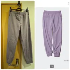 ユニクロ ウルトラストレッチアクティブジョガーパンツ M パープル