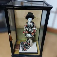 日本人形 ガラスケース入り 伝統工芸品 昭和レトロ 京都 - メルカリ
