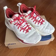 アディダスラピッドムーブADV2 HIIT チョークホワイト×レッド23.5cm 