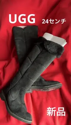 ☆新品☆UGGの黒のムートンブーツ