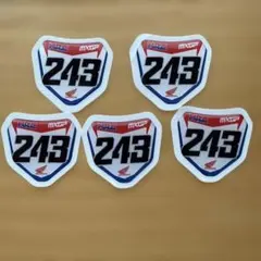 HRC MXGP 243 Honda ステッカー 5枚セット