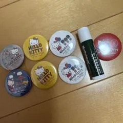 ハローキティ　カフェドミキ　缶バッジ　サンリオ　まとめ売り