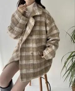 NICE CLAUP シャギーコクーンコート