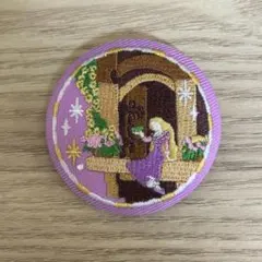 ディズニー 刺繍缶バッジ ラプンツェル
