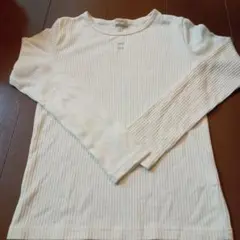 【trois lapins 】 ホワイト 長袖カットソー　150