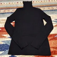 【UNIQLO】エクストラファインメリノリブタートルネックセーター/M