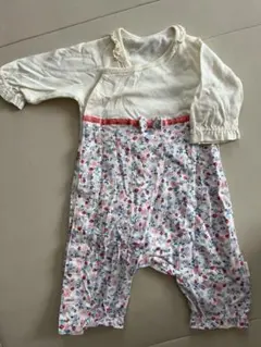 Combimini ロンパース 50-60cm 花柄