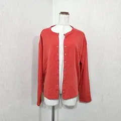 ITEMS アーバンリサーチ 長袖カーディガン レッド 赤 シンプル