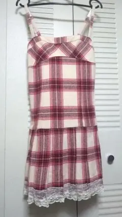 Liz Lisa チェック柄キャミミニワンピース