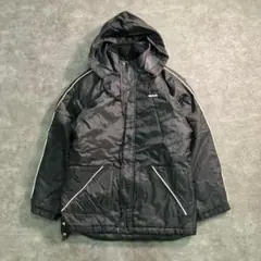 6tw1【Reebox】中綿入り　ナイロンジャケット　　ブラック　スポーツ古着