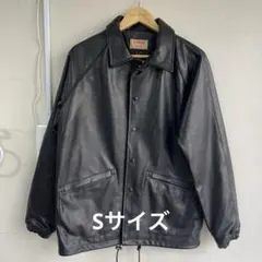 REAL SIMONS カニーノ仔牛革 コーチジャケット ブラック 美品良質 