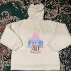 新品未使用タグ付　ディズニー　ボア　40周年　パーカー　フーディ