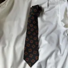 LANVIN 幾何学模様 ネクタイ