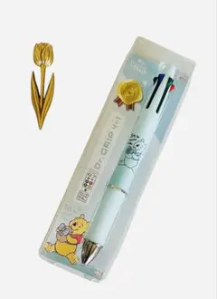 新品数量限定　ディズニー　クマのぷーさん　ドクターグリップ4&1 ライトブルー