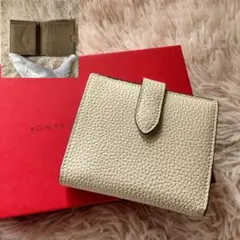 極美品✨ボナベンチュラ スモール ウォレット シュリンクレザー
