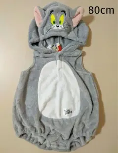 新品 なりきりトム ロンパース 80cm ふわふわ ハロウィン 着ぐるみ、