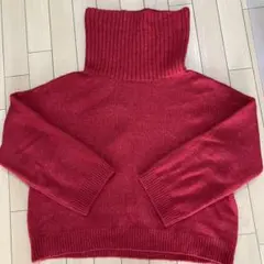 お値下げ！ジャーナルスタンダードレリューム赤のタートルネックニット