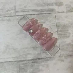 ネイルチップ キルティング マグネット リボン ちゅるん サイズオーダー