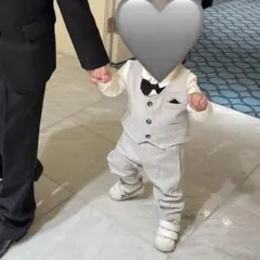 グレー セレモニースーツ 9-12M 結婚式