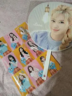 TWICE　サナ　うちわカバーセット TWICE サナ SANA うちわとうちわカバーセット - メルカリ