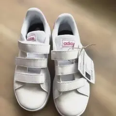 アディダス キッズスニーカー 白ピンク 19.5cm 新品