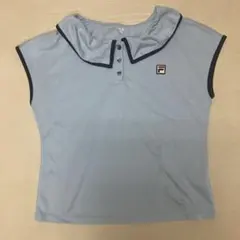 FILA 襟付き水色カットソー　XLサイズ