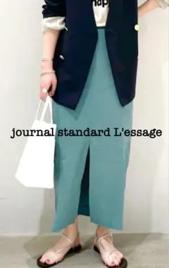 ジャーナルスタンダード レサージュ バイオリネンストレッチタイトスカート36