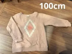 dev!rock ブラウン　裏起毛あり　トレーナー　100cm 女の子　男の子