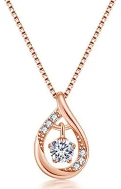 スワロフスキー最高級ジルコニアネックレス レディース ペンダント