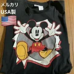 90s ミッキーマウスTシャツ　USA製　ヴィンテージ