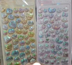 3dレリーフクリスタルシール　ぷっくりシール　２枚セット