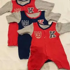 50～60と60～70のロンパース3枚セット
