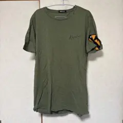 REPLAY リプレイ ヴィンテージ風 Tシャツ カーキ ワッペン