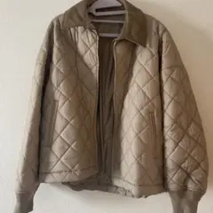 新品　UNIQLO キルティングジャケット S ベージュ