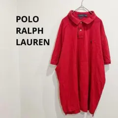 ポロラルフローレン ポロシャツ トップス 綿100% XXL 大きいサイズ 赤