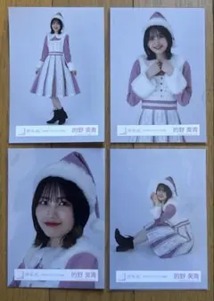 ニ*イ様 櫻坂46　的野美青　2024年 クリスマスサンタ衣装　直筆サイン　ヨリ 的野美青 2024年クリスマスサンタ衣装 7枚 - メルカリ