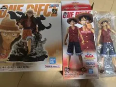ワンピース一番くじ　モンキーDルフィA賞B賞（鼻ほじ）セット