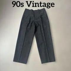 90sVintageヴィンテージビンテージスラックスチェックズボンパンツ