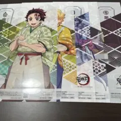 鬼滅の刃 セブンイレブン クリアファイル クリアポスター セット