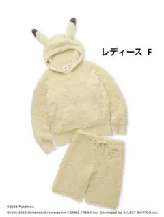 ポケモンスリープ ジェラートピケ ピカチュウパーカ&ハーフパンツ レディース F