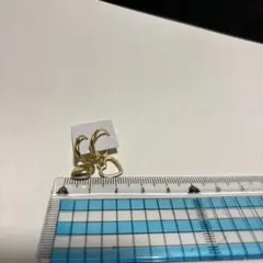 ゴールド ハート ボール チャーム フープピアス
