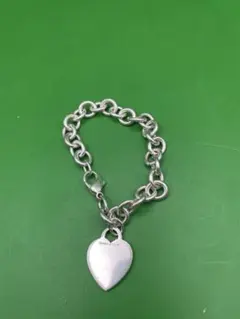中古TIFFANYティファニーハートチャームブレスSV925箱付 - メルカリ