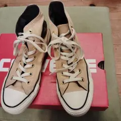 Converseオールスター ベージュ ハイカットスニーカー24センチ