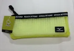 ミズノ MIZUNO メッシュペンケース 筆箱 イエロー フラットのサムネイル