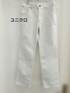 ユニクロレディス　白　カジュアルパンツ　サイズS