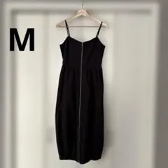 フロントジップバブルヘムワンピース