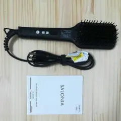 SALONIA サロニア　ストレートヒートブラシ　SL-012BK