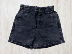 GU デニムショートパンツ M ブラック