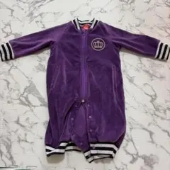 BABYDOLL パープルロンパース コーディロイ　80サイズ