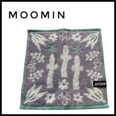 【新品】ムーミン ニョロニョロ タオルハンカチ パープル 北欧風 コストコ